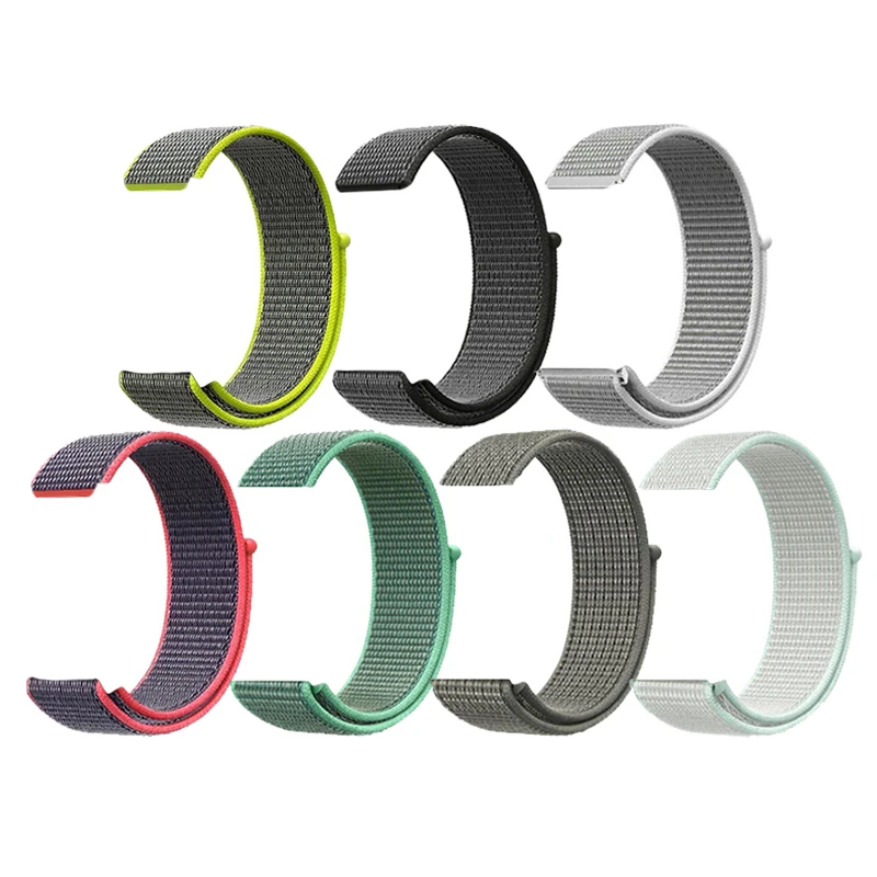 

Custom Sports Vintage Nato Nylon Canvas Watches Strap For Samsung Galaxy Active 2 Watch 3 Smart Detachable Bracelet Band, Multi colors