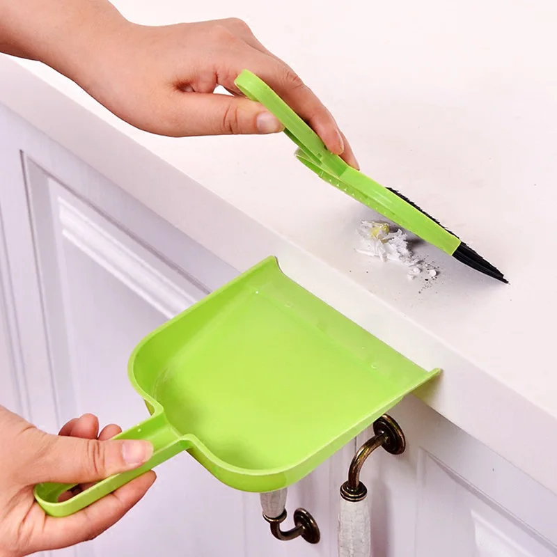 

Mini Desktop Sweep Cleaning Brush Small Broom Household Dustpan Set Floor Cleaner Dust Brush Hot
