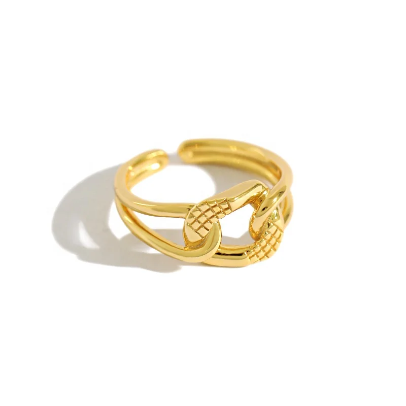

NewSR315 punk link ring for women sterling silver  ring