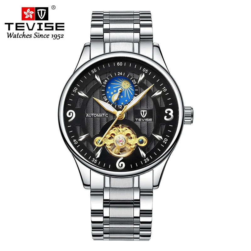 

Latest Stainless Steel Luxury Waterproof Men Private Label Mechanical Hands Wristwatches Custom Watch Classic