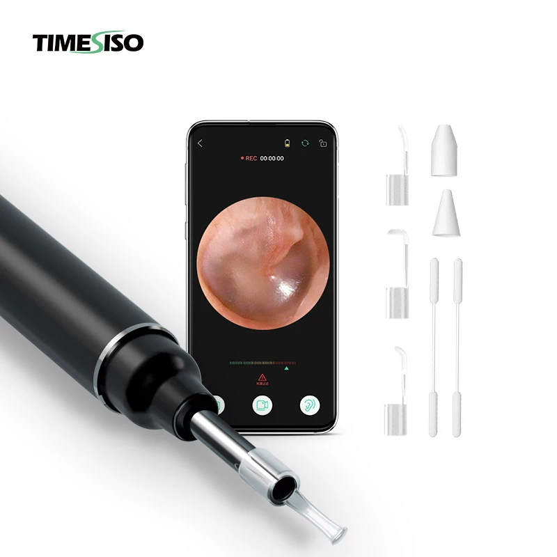 

Timesiso 6 Axis Smart Directional Gyro Sensor Ear Wax Remover Cleaning Equipment Portable Ear Otoscope Camera, Red green black