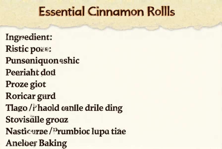 cinnamon roll ingredients