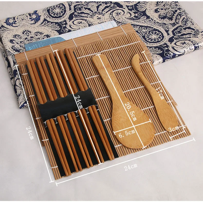 

Convenient DIY hot sale sushi tool Bamboo Natural Food Sushi Roller Mat for restaurant and household