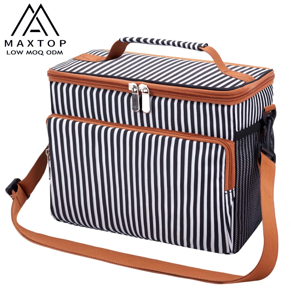 

promotional new arrival beach beer cooler bag canvas multi functional portable lunch bag for men