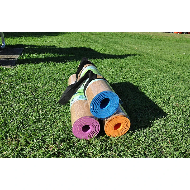 

DM Brand Organic gym high quality eco friendly custom print natural rubber cork yoga mat, Blue/green/yellow/red/pink/black/gray etc