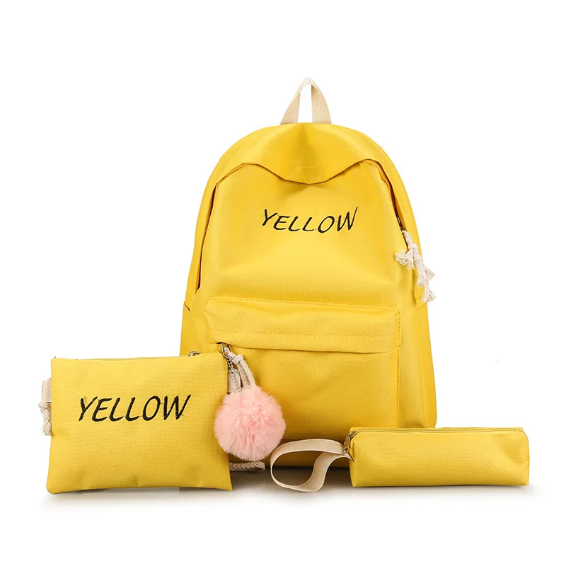 

New Korean 3 pieces in 1 fashion schoolbag backbag wholesale large capacity waterproof school bag for boys and girls