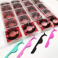 

mink eyelashes vendor wholesale factory private label super fluffy 3d long lashes 5d mink 20mm 22mm 25mm eyelashes