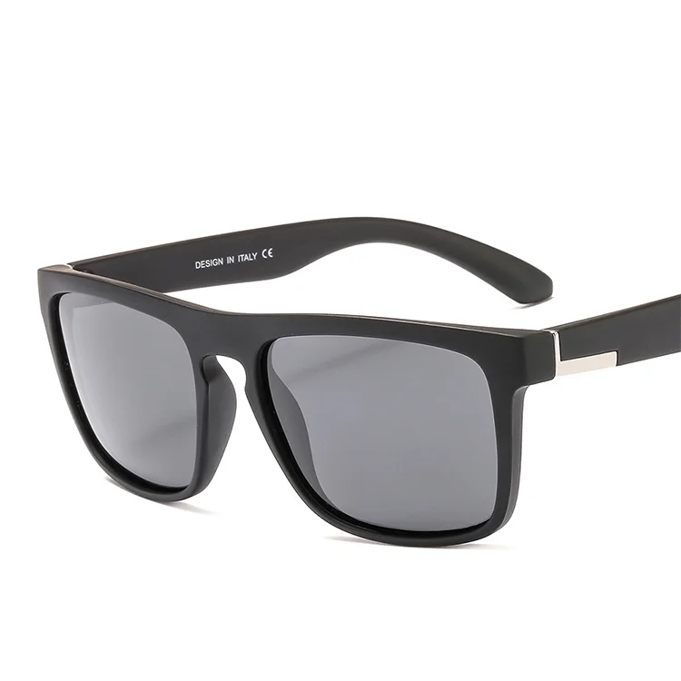 

Mens Polarized Stock Square Shape Acetate Custom style Logo Sun Glasses Shades Sunglasses Men