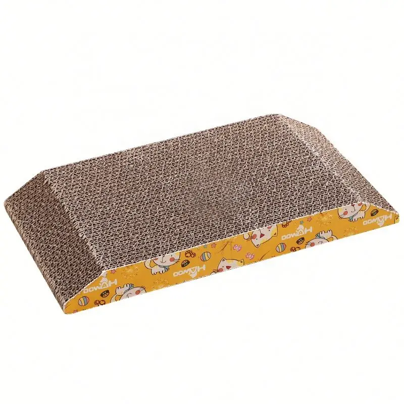 

T Type Scratcher Trapezoid Corrugated Cat Scratcher Sleeping Cat Mat Cat Scratching, Photo