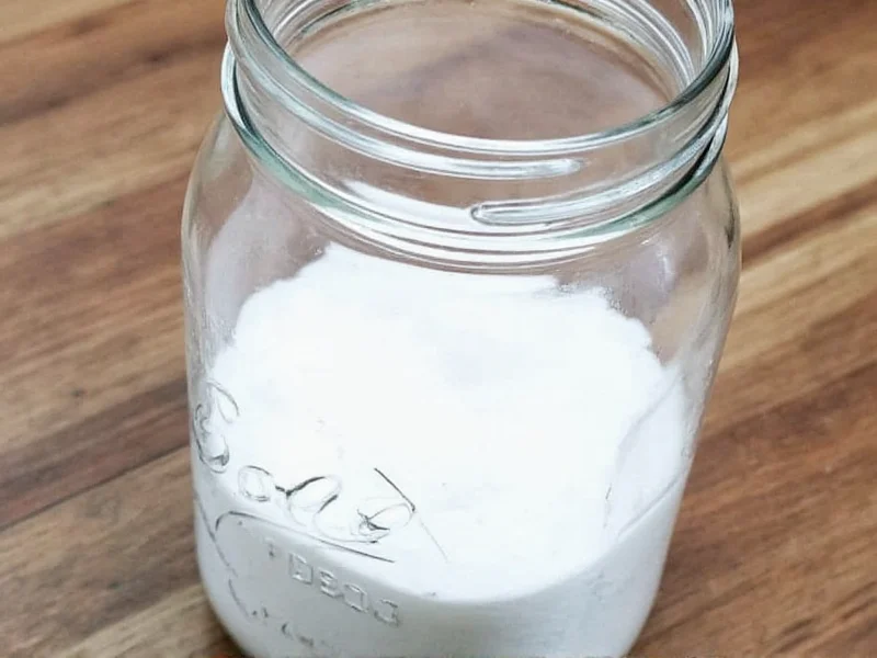 DIY laundry softener ingredients in mason jar