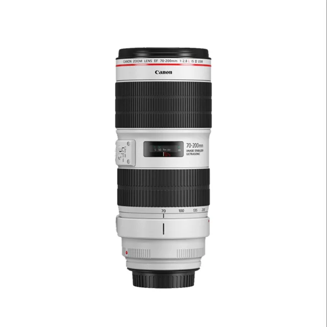 

factory EF 70-200mm f2.8L IS II USM Anti-shake telephoto red circle camera lens, White + black