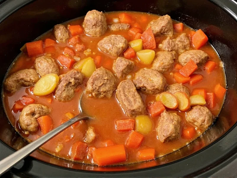 Slow Cooker Beef Stew with Onion Soup Mix Recipe