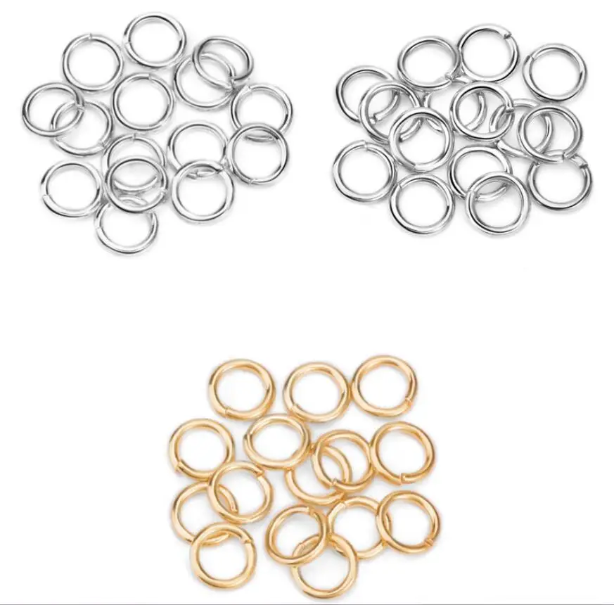 

DIY manufacturers custom 3MM 4MM 5MM diy s925 sterling silver open rings jump rings