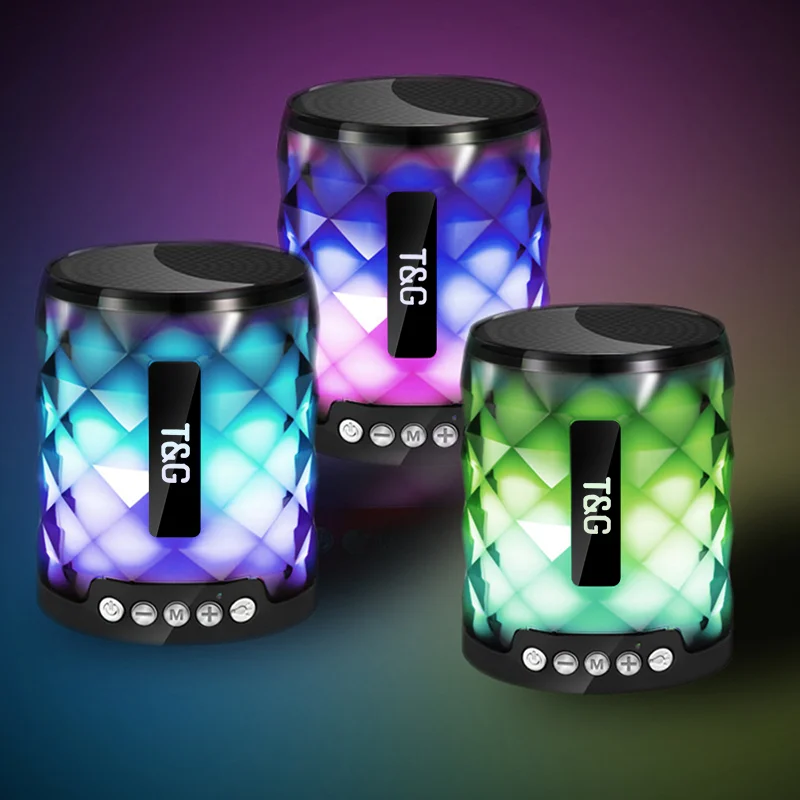 Portable Mini Colorful Flash LED Light Handsfree Sport Waterproof Wireless Speaker Support Calling TF Card USB Disk - ANKUX.COM