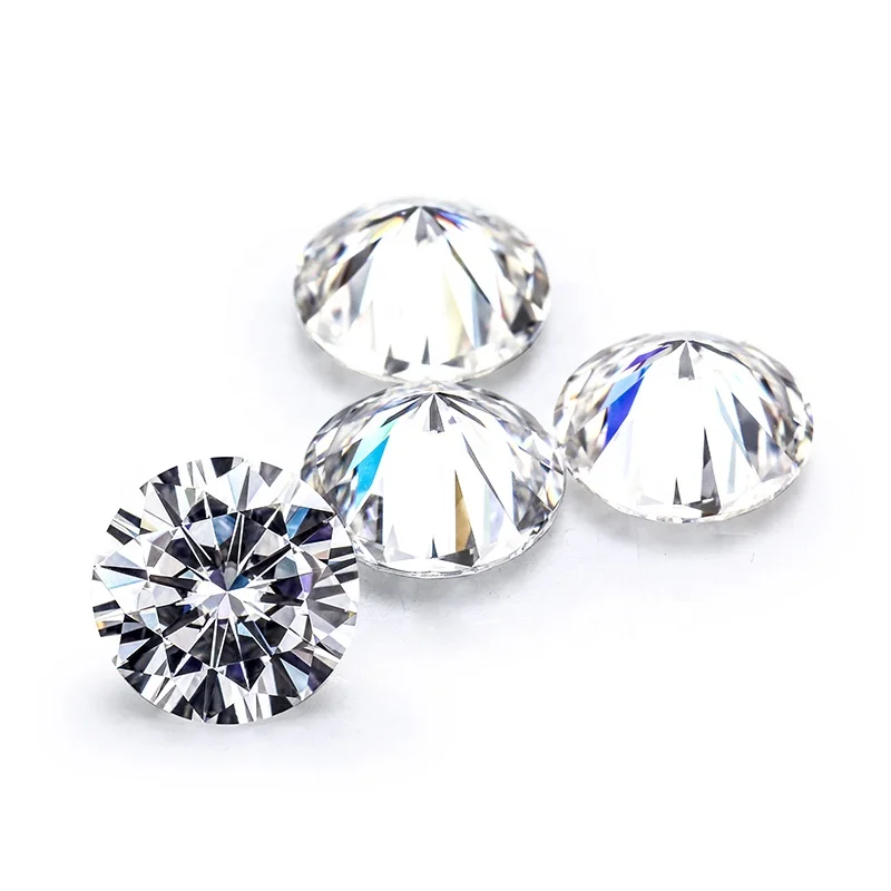 

Synthetic DEF white color portuguese round lab moissanite in china