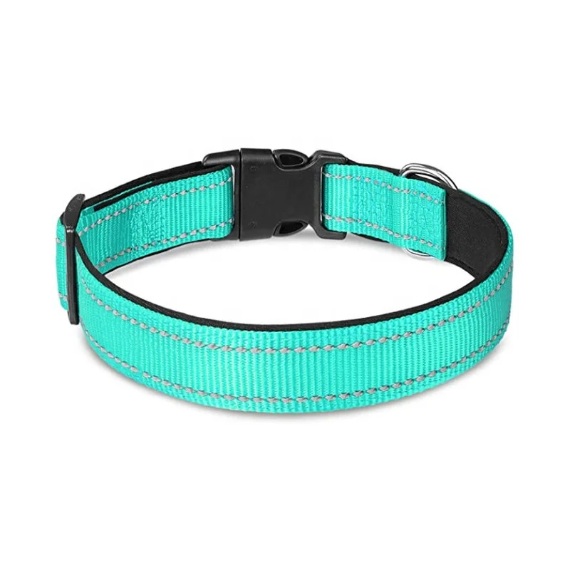 

Wholesale Unisex Adjustable Pet Fashion Dog Collar Leashes Luxury Nylon Custom, As picture