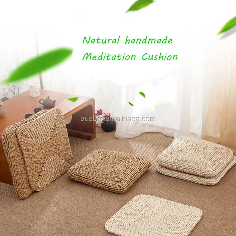 Handcrafted Eco-friendly Tatami Cuscino Stuoia Di Pavimento Per Yoga Meditazione 