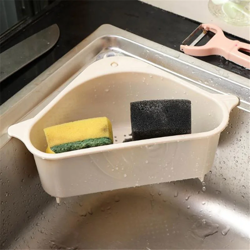 

Kitchen Sink Suction Cup Rack Plastic Drying Rack Kitchen Accessories Organizer for Dish Cloth Sponge Storage Basket