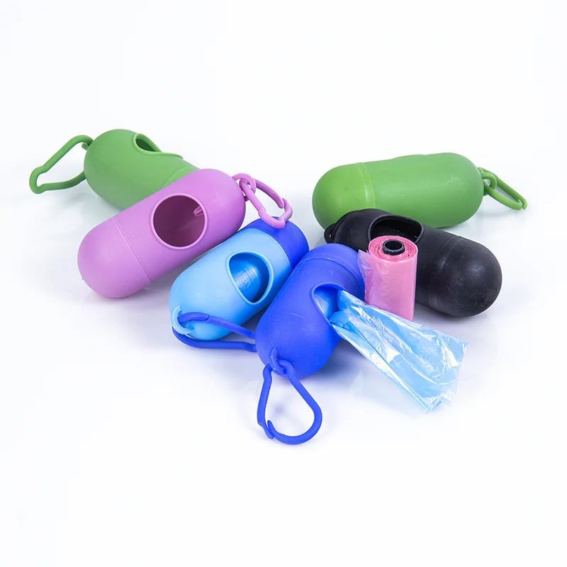 

Wholesale Pet Dog Waste Poop Bags Dispenser Bullet Shape Pet Poop Bag, As pictures