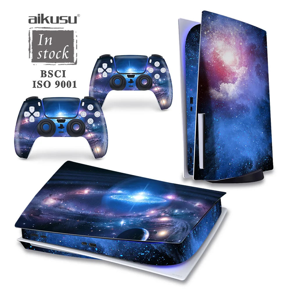 

Aikusu Waterproof Red Disk Version Controller Console Playstation Plastic Skin Cover For Ps5, Custom color