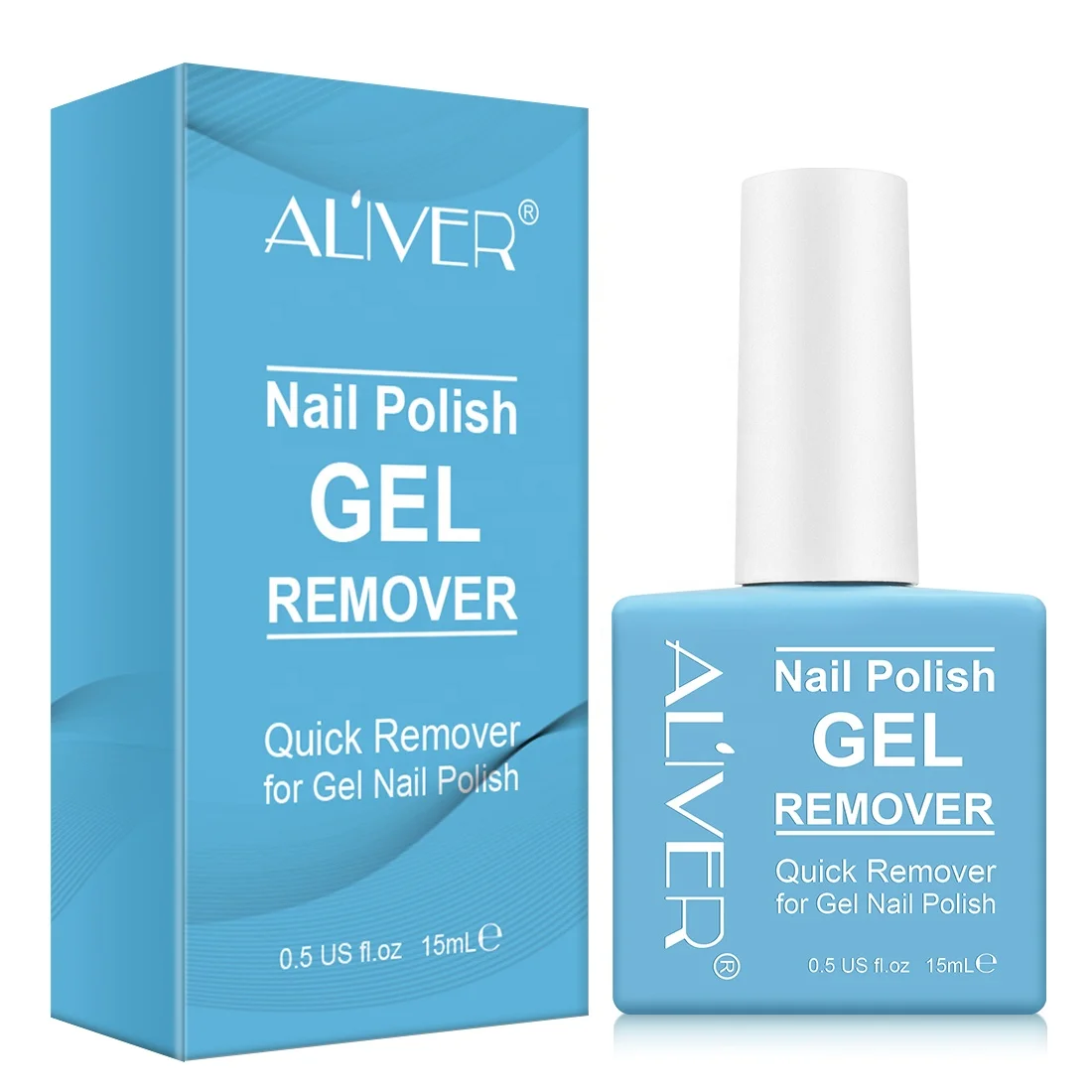 

ALIVER Magic Nail Polish Remover Professional Removes Soak-Off Gel Nail Polish Easily Quickly Don't Hurt Your Nails 15 ml