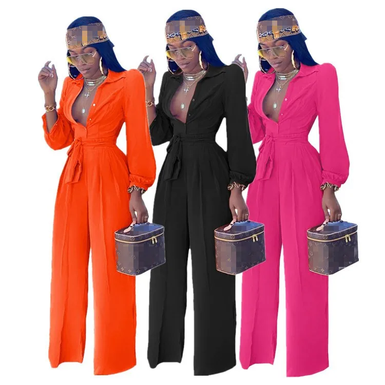 

Wholesale womens clothing womens long sleeve jumpsuits one piece