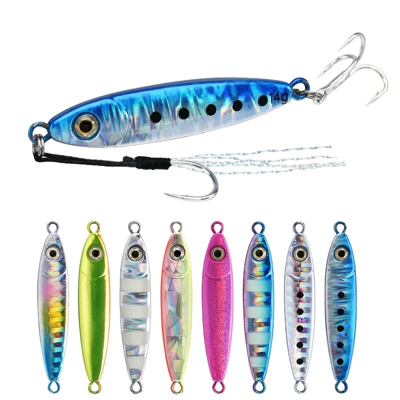 

ALLBLUE mew LITTLE BIT 5g 7g 10g 14g shore fishing casting jig lures pesca, 8 colors