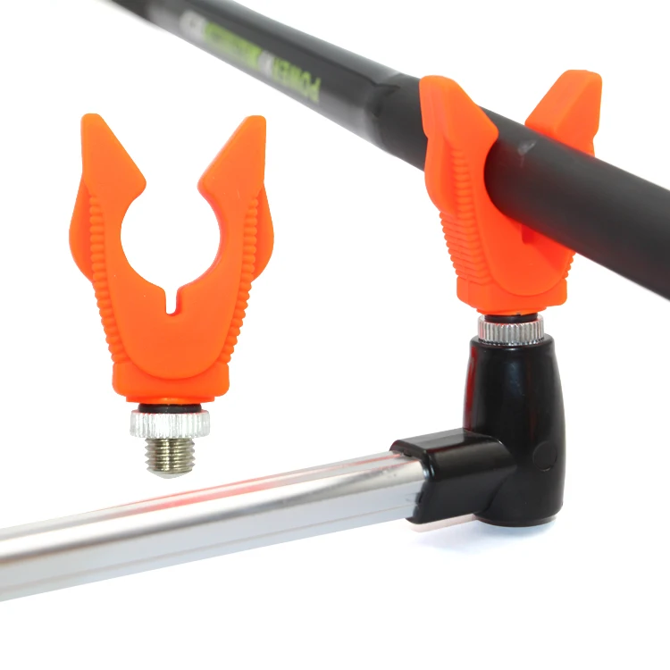 

Selco  65g Orange Stainless Steel Rod Pod Head Fishing Rod Stand Holder Head Fishing Butt Locker For Fishing Rod Pod