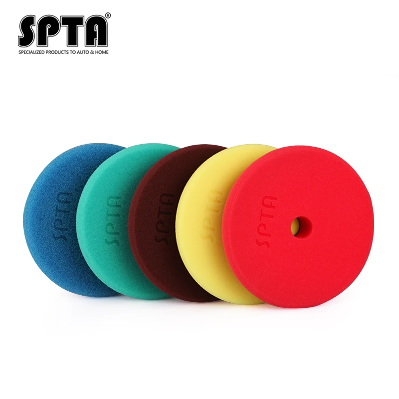 
SPTA 5 inch RO/DA Car Polishing Pads With Round Hole Buffing Pads For Car Care Car Detailing 