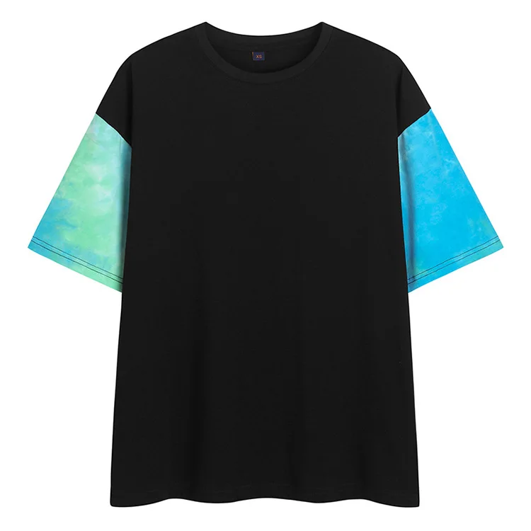

Contrast Color Sleeve Male Customized Tie Dye Clothes,Sublimation Graphic T Shirts,Cotton Tie Dye Oversized Custom T Shirt, Customed