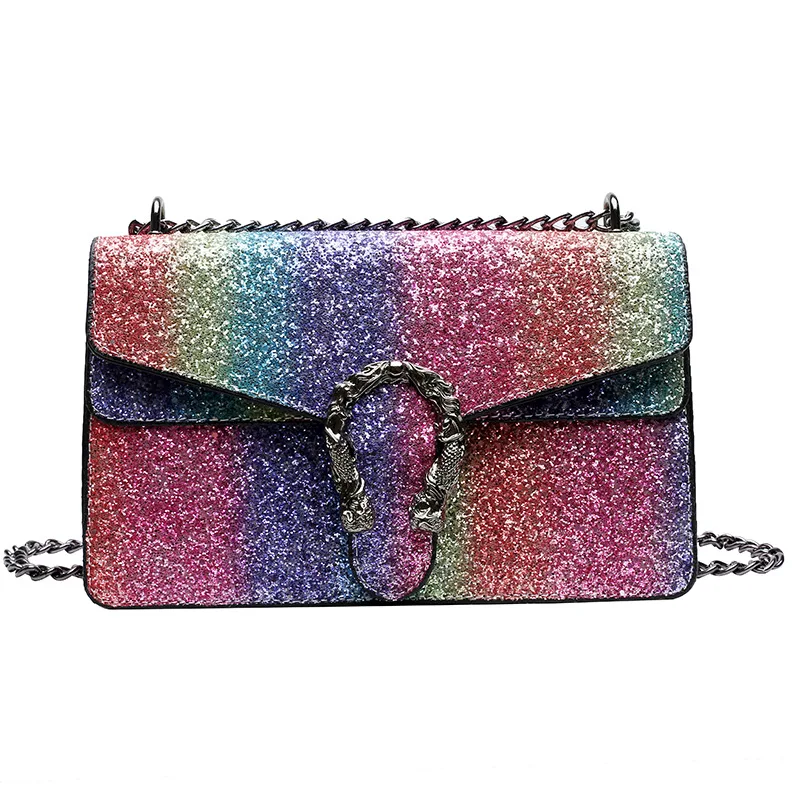 

Sparkling shiny handbag crossbody for women Bling Flash handbag, Colorful
