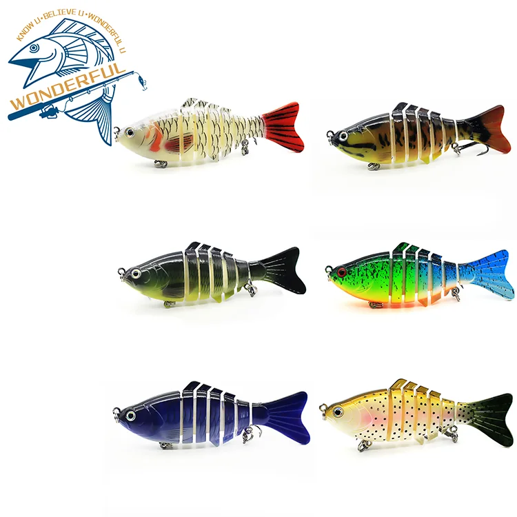 

Factory Price 15.7g 100mm 7 Sections Hard ABS Plastic Bionic Artificial Freshwater Wobblers Multi Jointed Lure Swimbait
