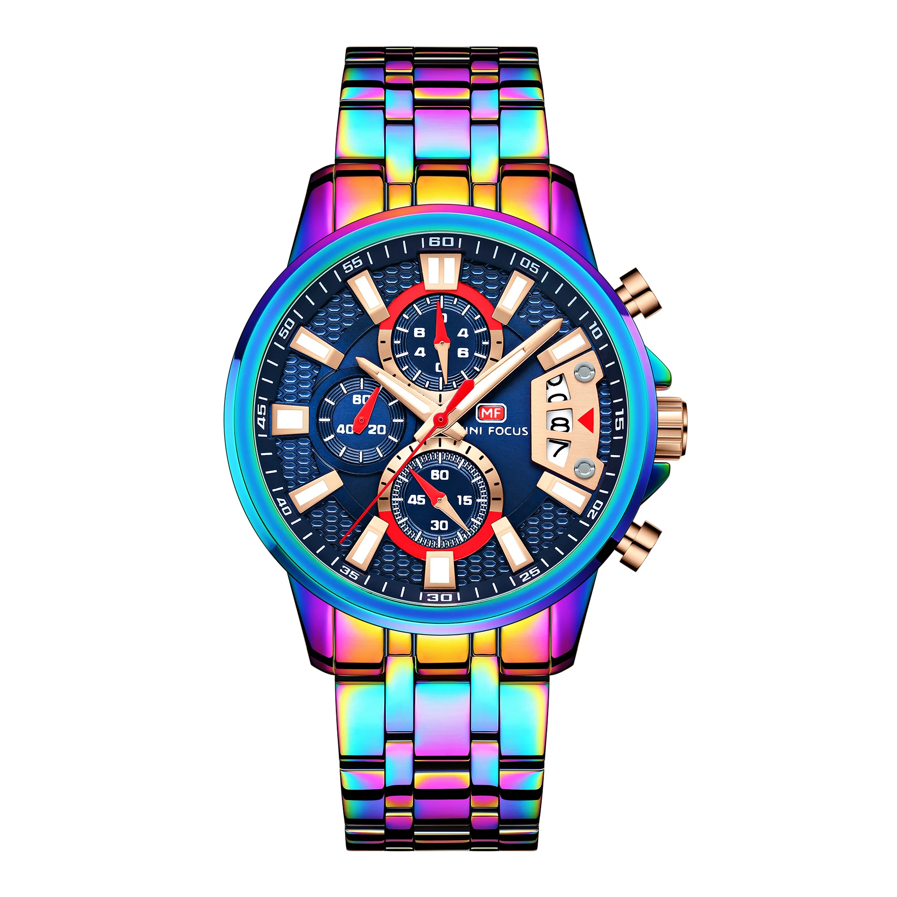 

Personality Waterproof Quartz Watch Magic Color Shell Multi-Functional Leisure Men's Watch, 6 colors