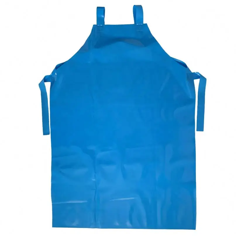 

Heavy duty ECO-friendly blue Polyurethane apron for fish processing