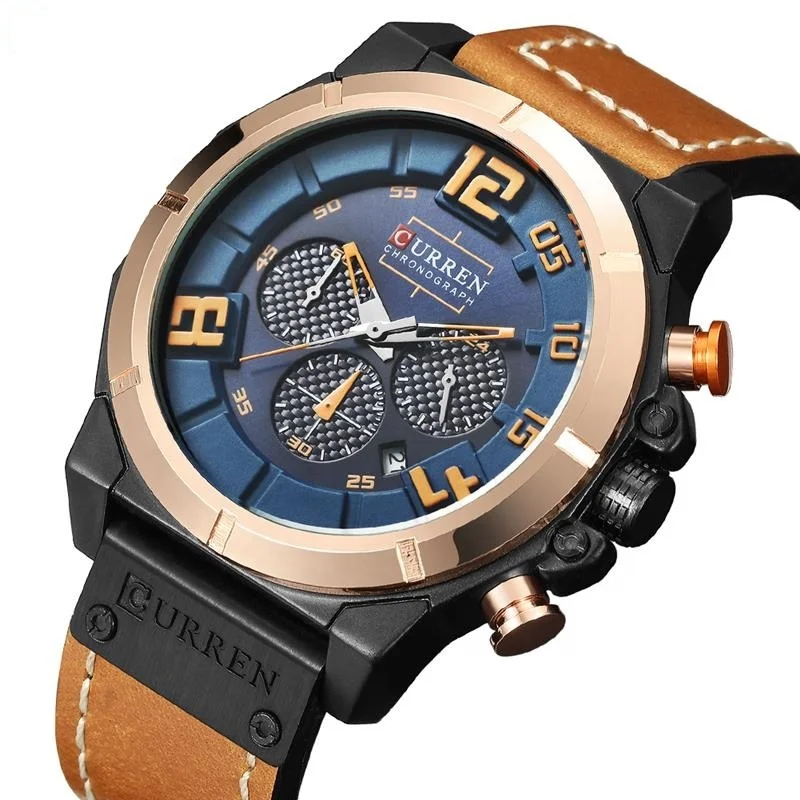 

CURREN 8287 Men Watch Casual Military Chronograph Watches Men Wrist Luxury Quartz Waterproof Wristwatches Relogio Masculino, According to reality
