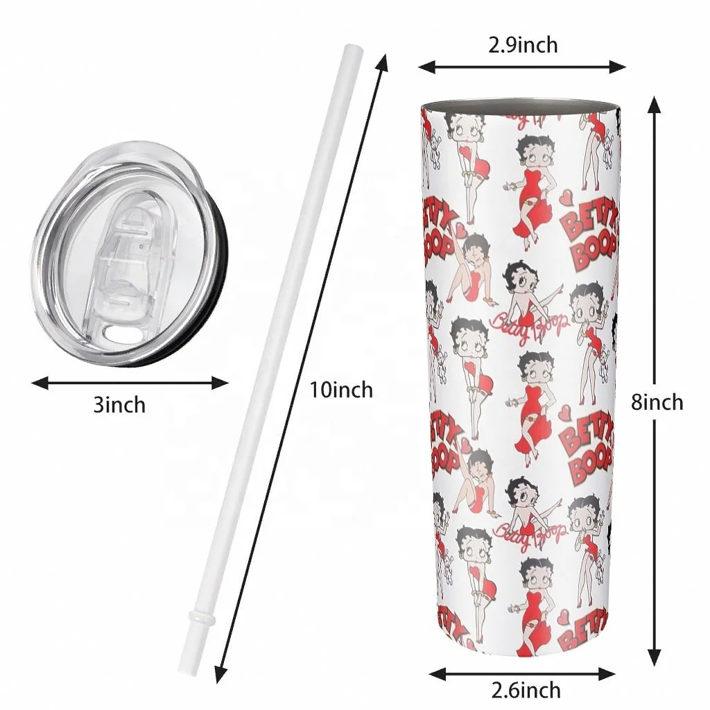 

Top Quality White Sublimation Custom Betty Boop Car Cup Porcelain Cups
