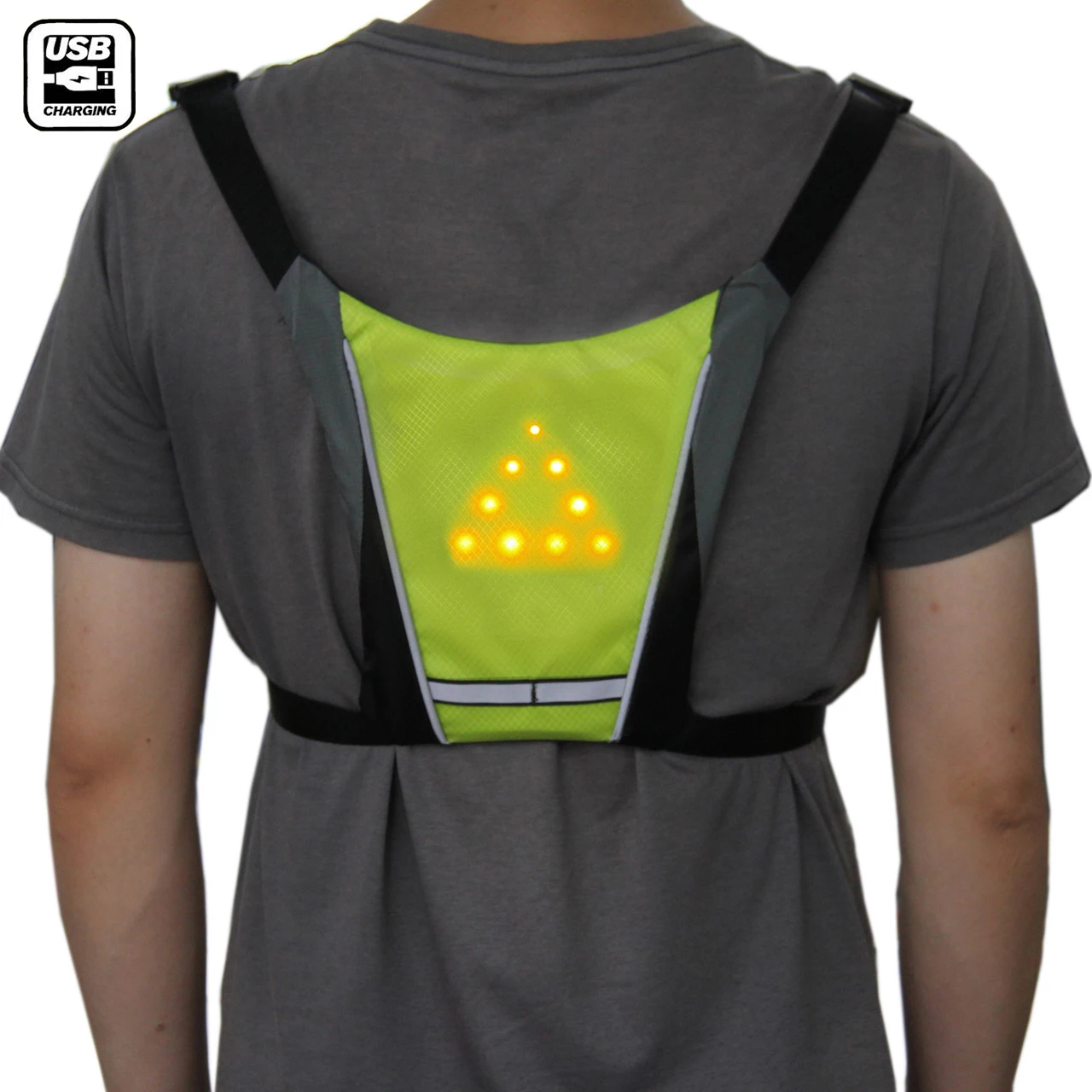 New Rechargeable Led Lighting Traffic Reflective Safety Vest With Led ...