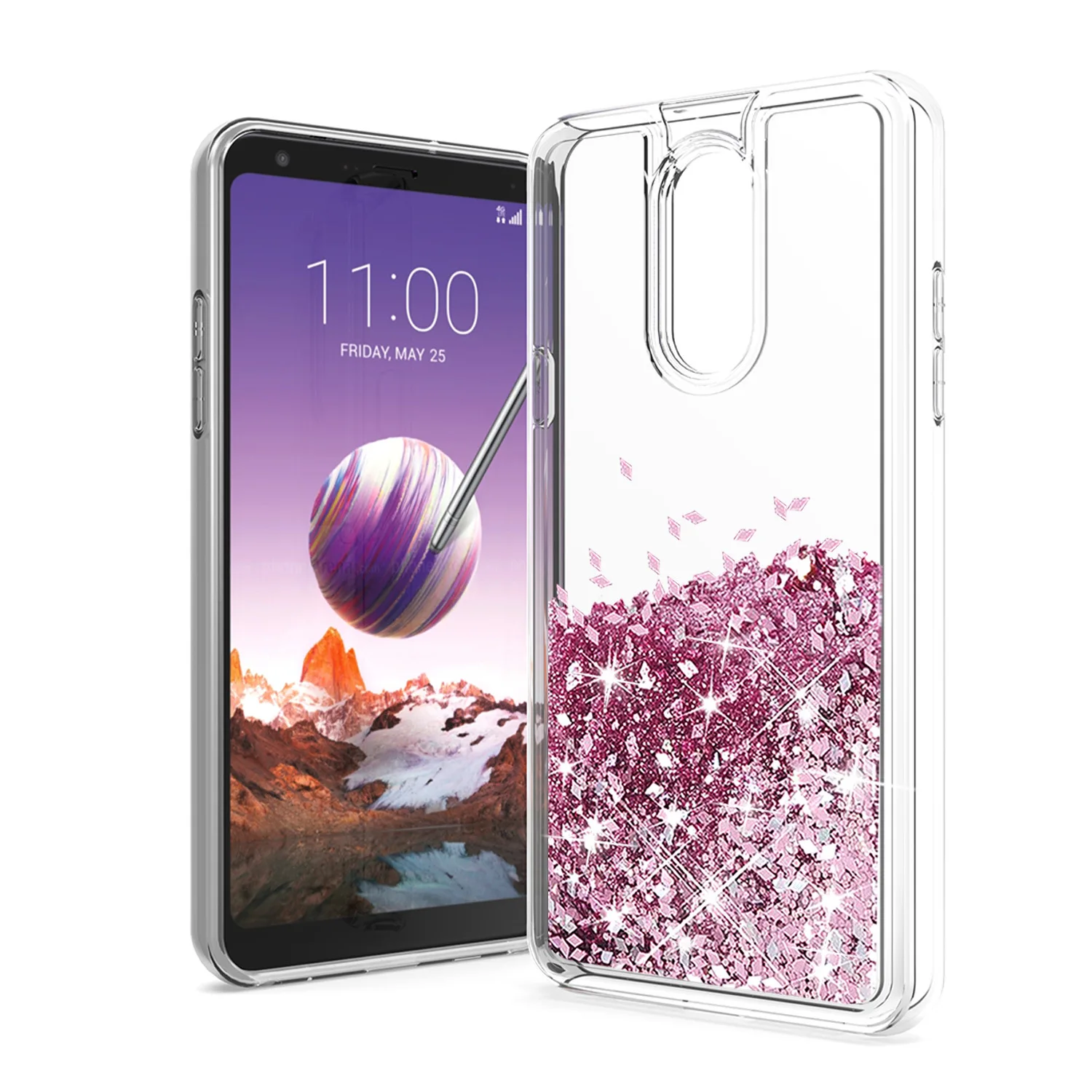 Luxury glitter phone case shockproof Girly quicksand phone case for LG stylus 5 for moto