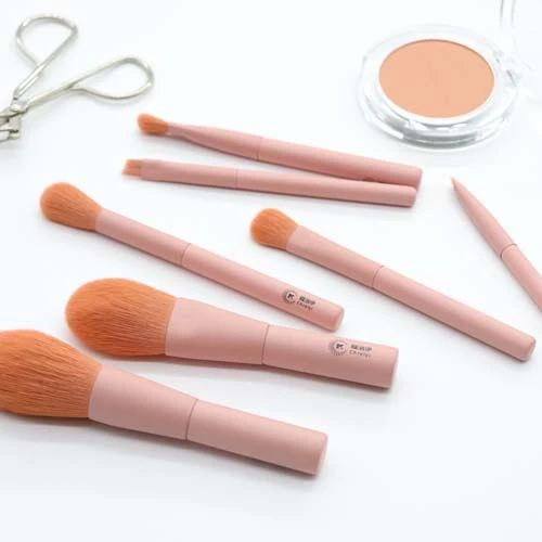 

2021 easy makeup professional makeup brush set of 7 pieces, Pink