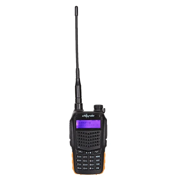 

Chierda Security Equipment Walkie Talkie Dual Band UHF VHF Long Distance Two Way Radio X3uv with Scrambler, Black