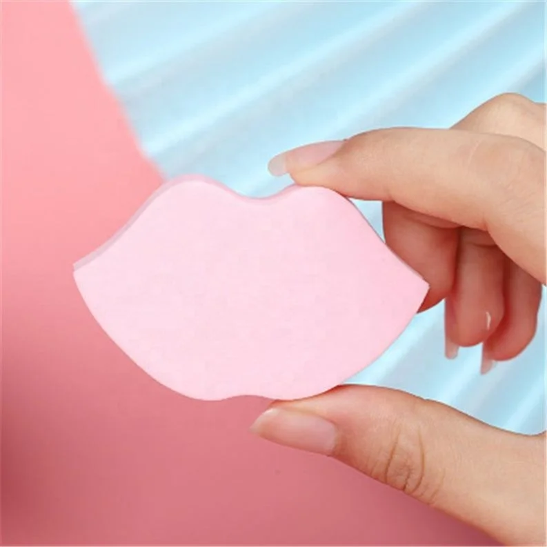 

Unique Beauty Sponge Blenders Lip Shaped Makeup Voogue, White/blue/pink/green
