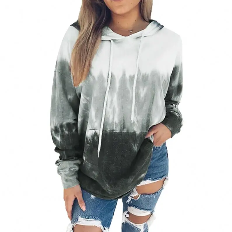 

2021 New Product Long Sleeve Pullover Hoodies Tie Dye Hoodies Sweatshirts