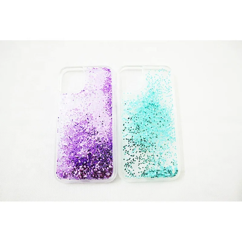 

Hot Selling Personalized Shockproof TPU Quicksand Phone Case Glitter Liquid Cell Phone Case for iphone 12