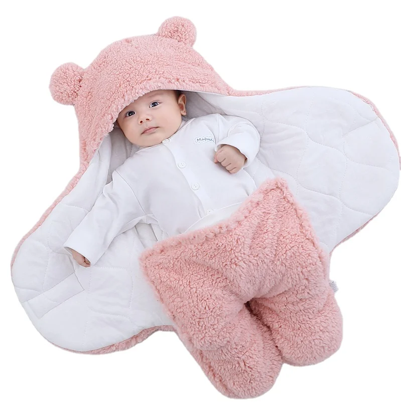 

Hot Sale Warm Coral Fleece Newborn Baby Soft Infant Newborn Organic Baby Sleeping Bag