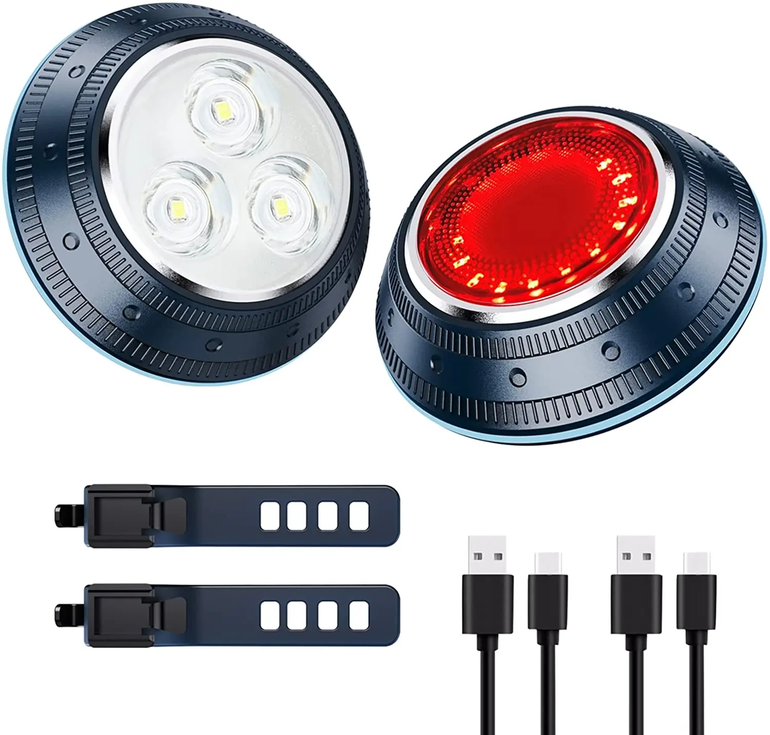 

2021 Newest Amazon Bright Led bike light Set USB Rechargeable Bicycle Front Lamp Back Taillight waterproof led bicycle light set