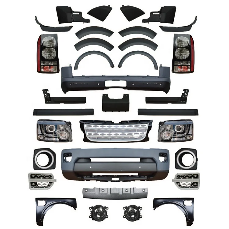 

Facelift Full Set Body Kits Including Headlight & Tail Lamp Front Rear Bumper For Range Rover Discovery LR3 UP To LR4