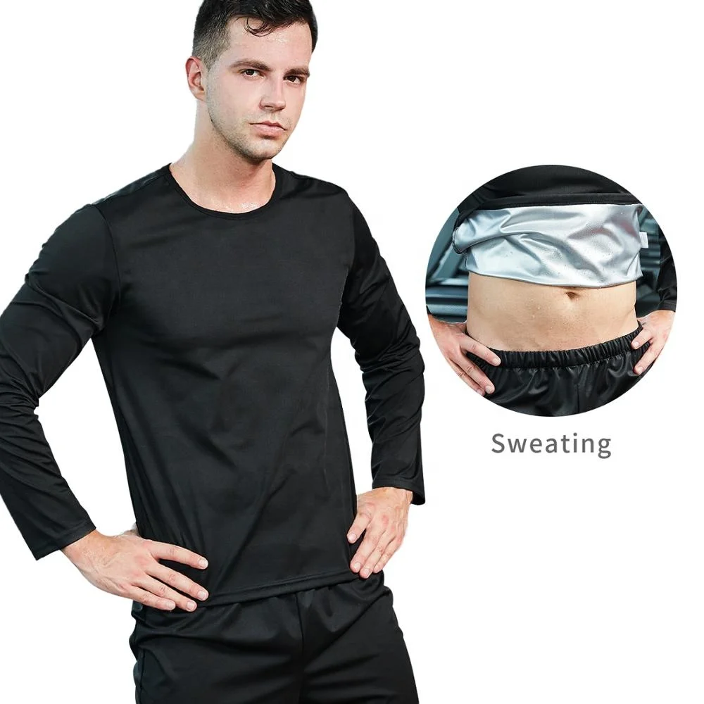 

Flygaga Black Plain Long Sleeve sweat excretion T Shirt Custom Scoop Neck Curved Hem Longline Tee for men