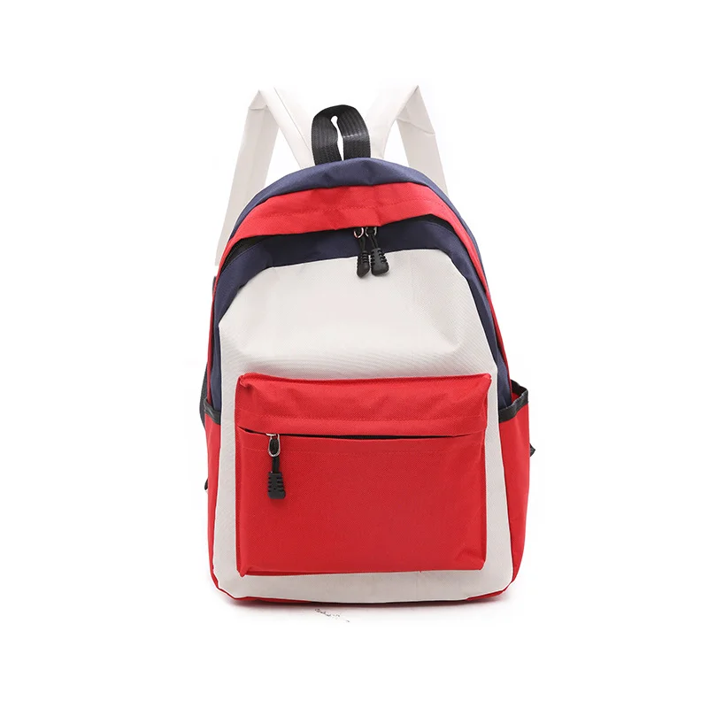 

2021 latest color contrast character outdoor travel large capacity waterproof school bags backpack for teenagers, 5 colors available, as your requirements