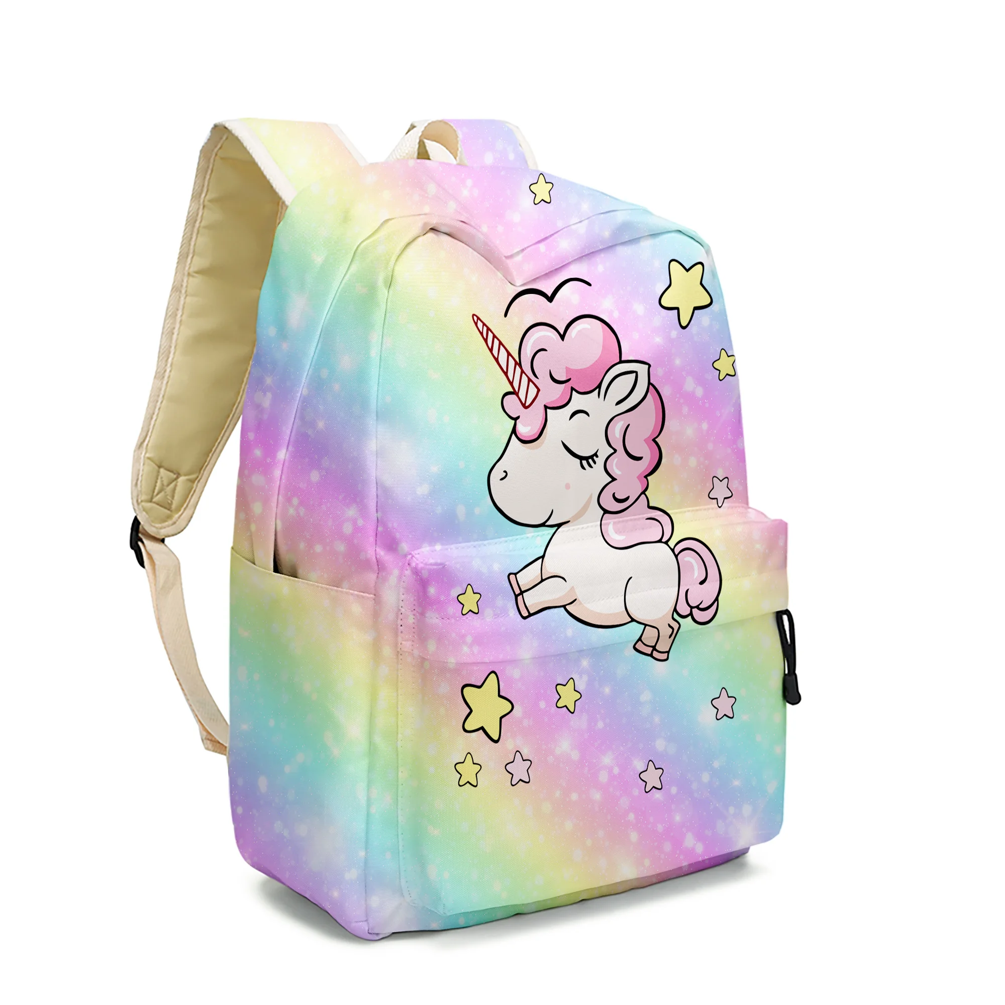 

unicorn backpack girl students bag children cartoon school bags, Customized color