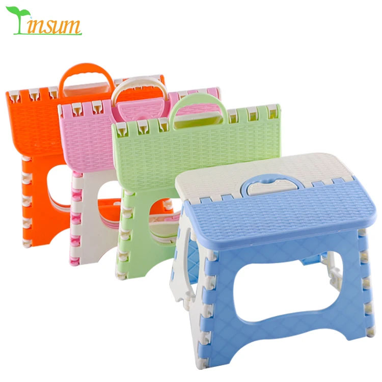 
PP Plastic Portable Folding Foot Stool For Travel Use 